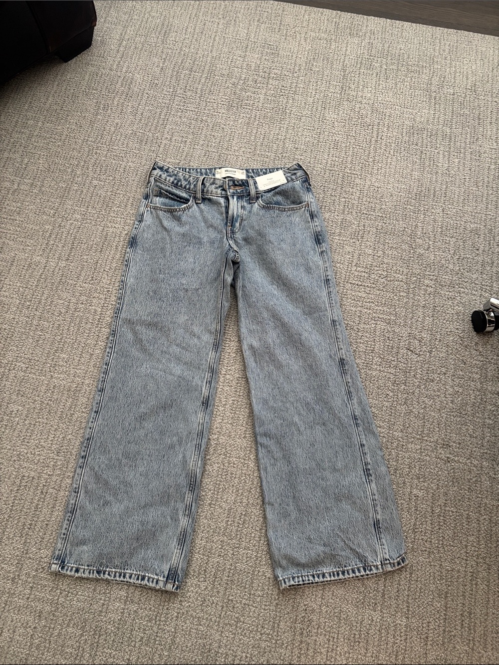 NWT 0 Short Hollister Light Blue Wide Leg Jeans